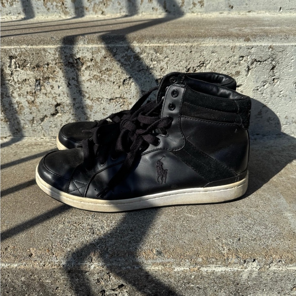 Polo by Ralph Lauren Black Sneakers Classic High-Top Design